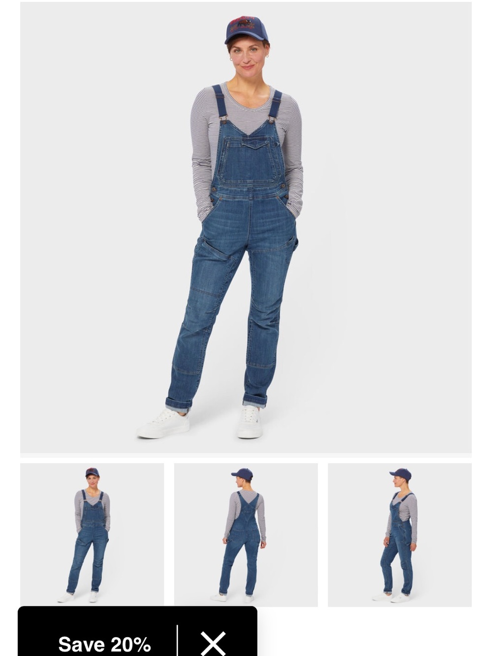 Duluth Trading Co Double Flex Denim Women's Bib Overalls